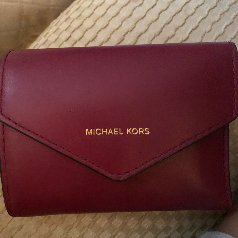 MK leather wallet